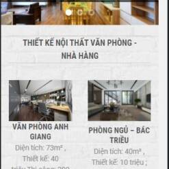 mẫu website nội thất